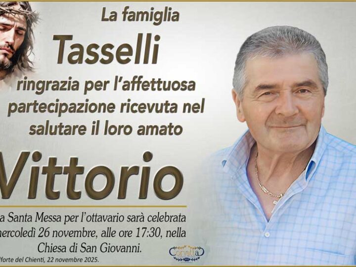Ringraziamento: Vittorio Tasselli