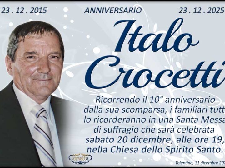 10° Anniversario: Italo Crocetti