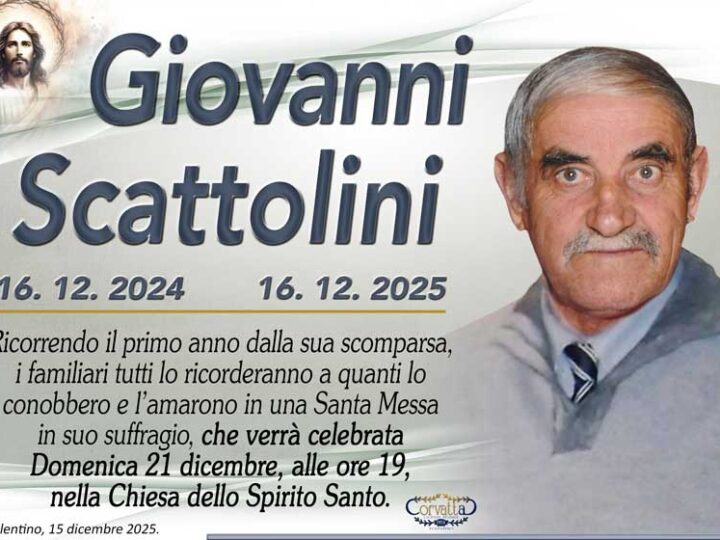 Anniversario: Giovanni Scattolini