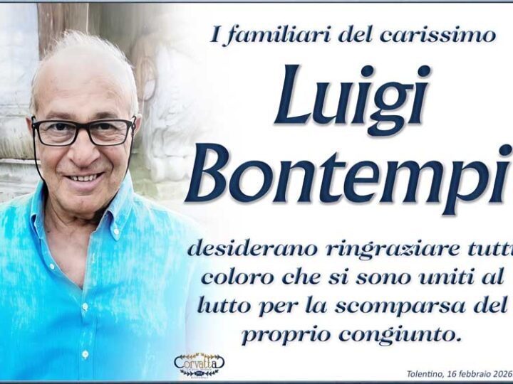 Ringraziamento: Luigi Bontempi