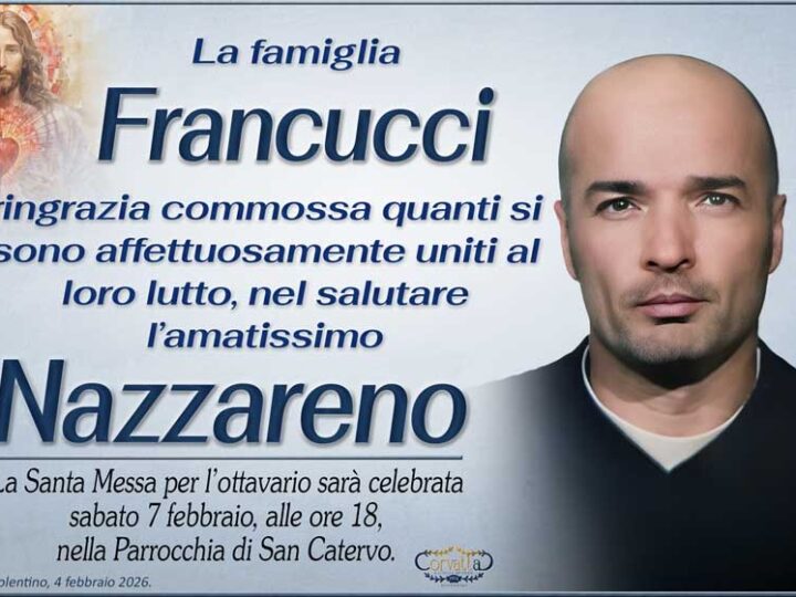 Ringraziamento: Nazzareno Francucci