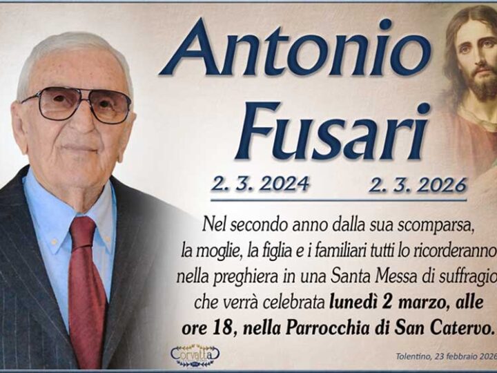 2° Anniversario: Antonio Fusari