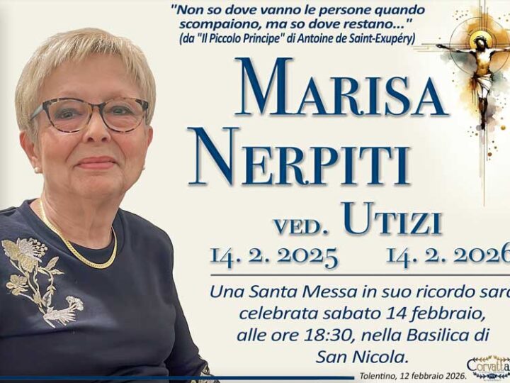 Anniversario: Marisa Nerpiti Utizi