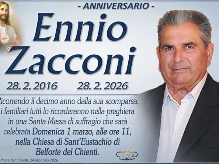 10° Anniversario: Ennio Zacconi