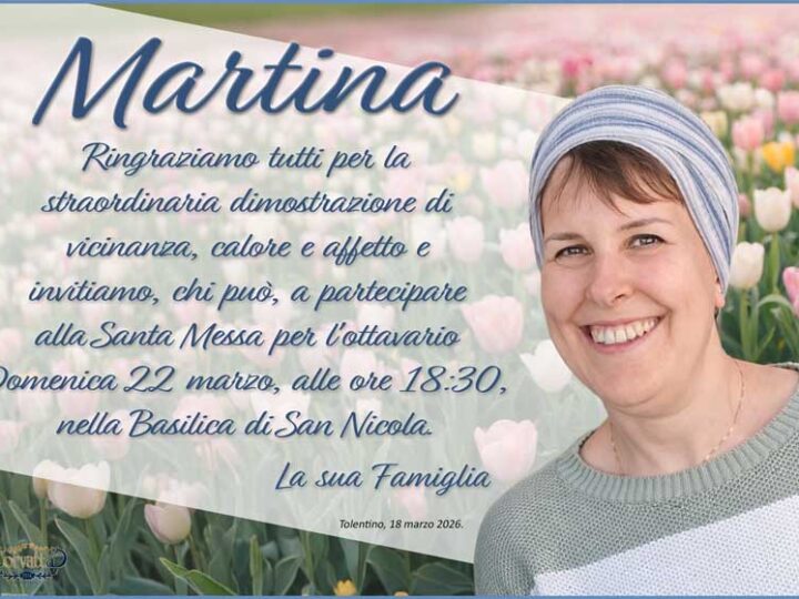Ringraziamento: Martina D’Este Nardi