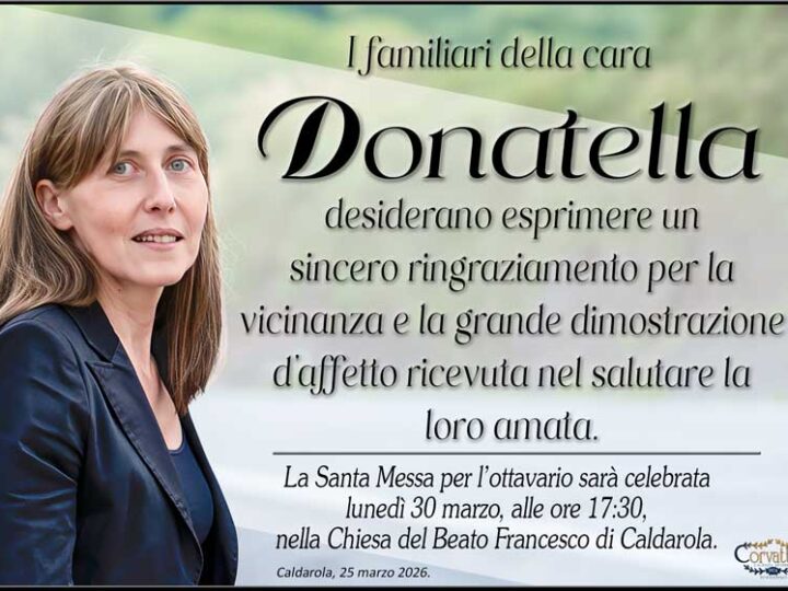 Ringraziamento: Donatella Sclavi