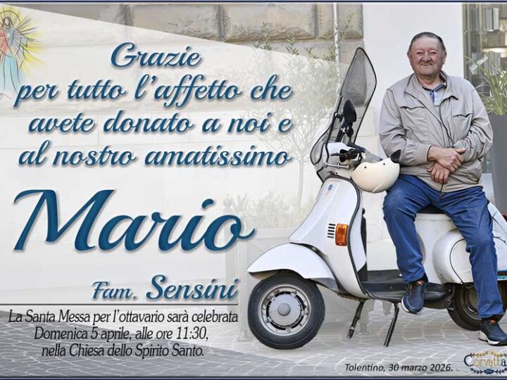 Ringraziamento: Mario Sensini