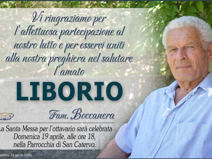 Ringraziamento: Liborio Boccanera
