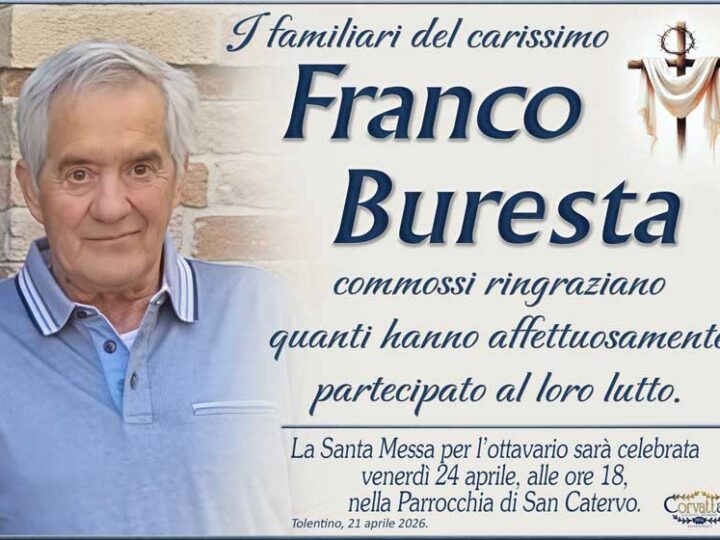 Ringraziamento: Franco Buresta