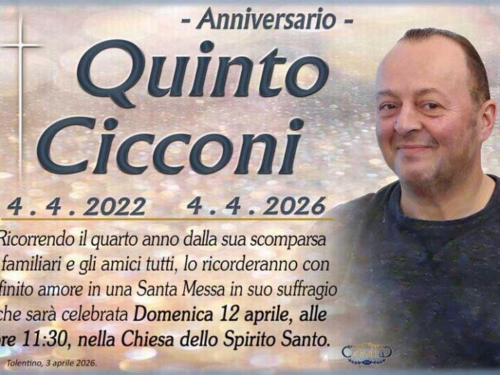 4° Anniversario: Quinto Cicconi
