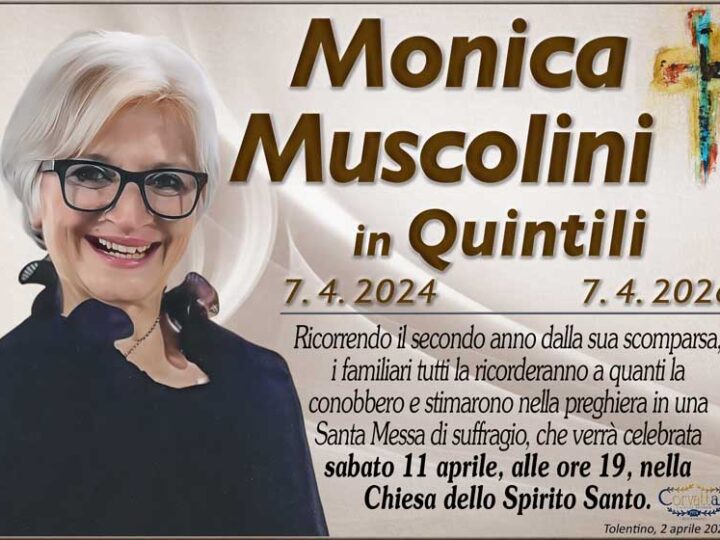 2° Anniversario: Monica Muscolini Quintili