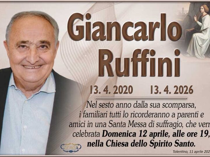 6° Anniversario: Giancarlo Ruffini