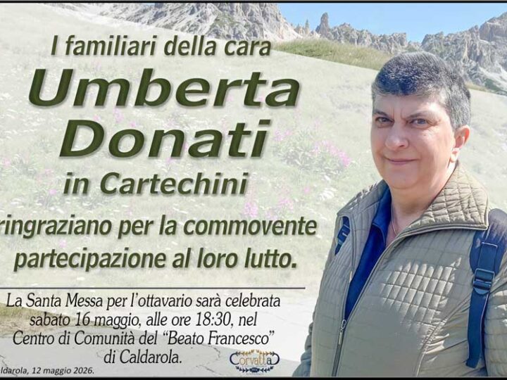 Ringraziamento: Umberta Donati Cartechini