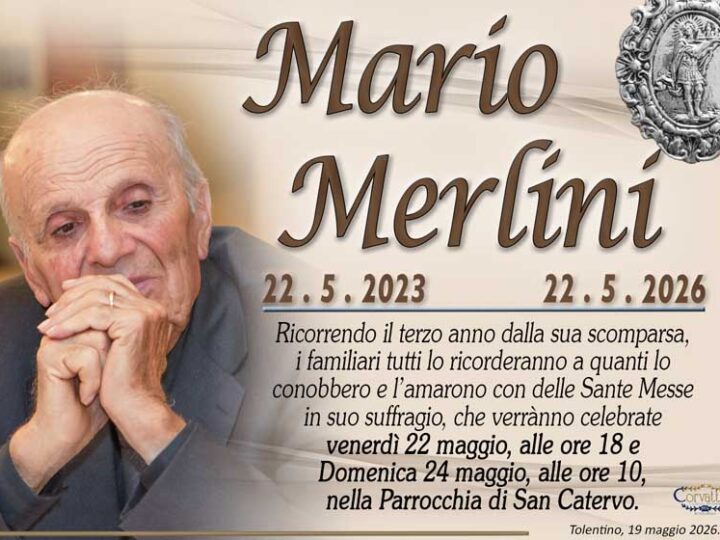 3° Anniversario: Mario Merlini