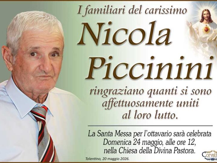 Ringraziamento: Nicola Piccinini
