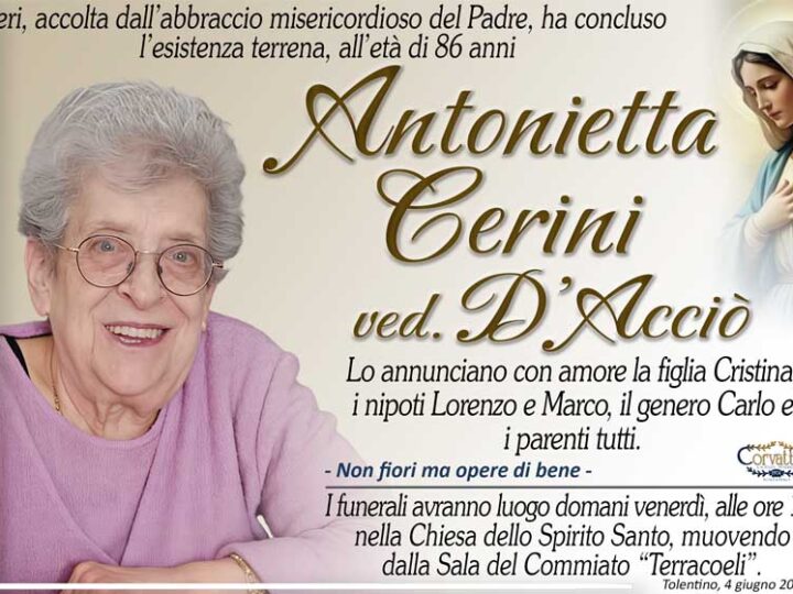 Cerini Antonietta D’Acciò