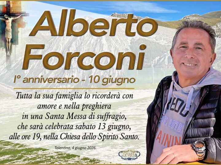 Anniversario: Alberto Forconi