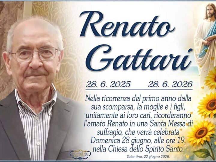Anniversario: Renato Gattari