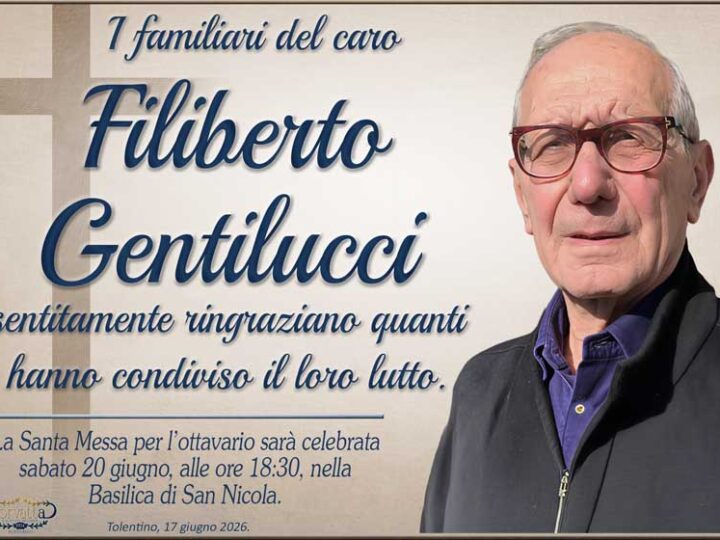 Ringraziamento: Filiberto Gentilucci
