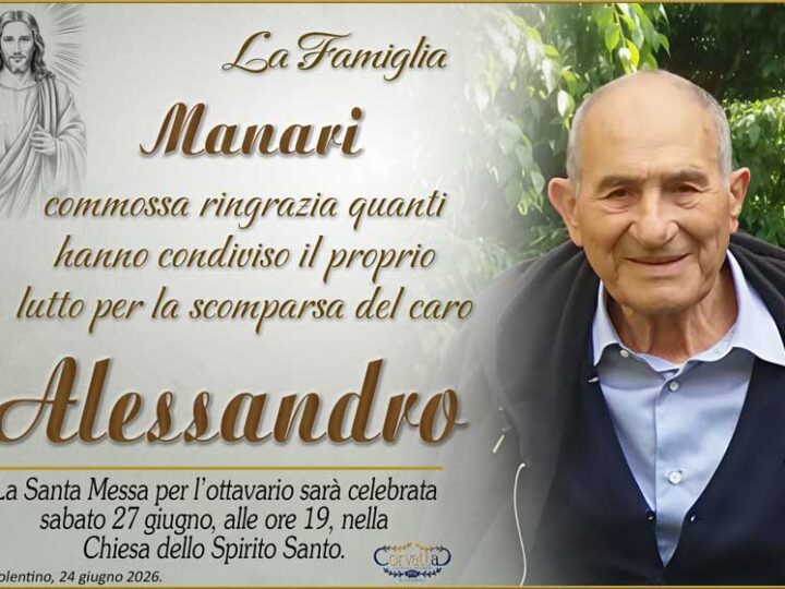 Ringraziamento: Alessandro Manari