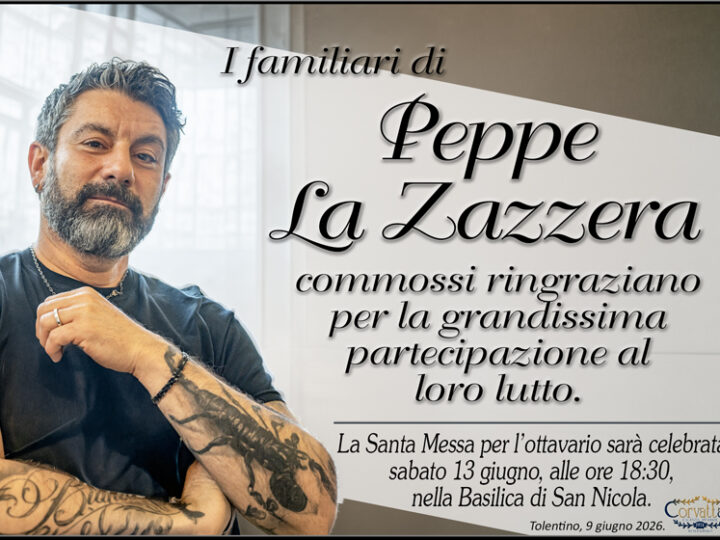 Ringraziamento: Peppe La Zazzera