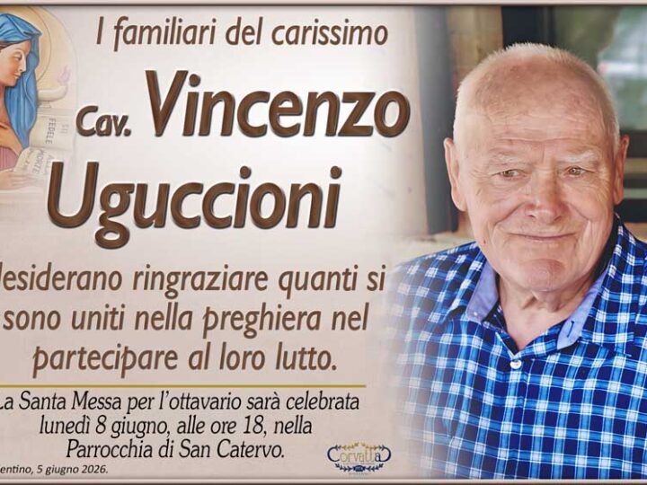 Ringraziamento: Cav. Vincenzo Uguccioni