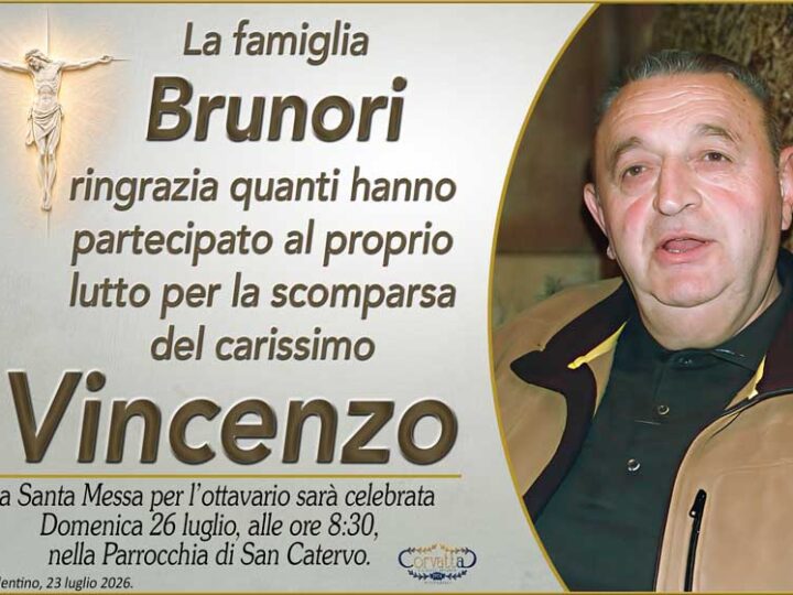 Ringraziamento: Vincenzo Brunori