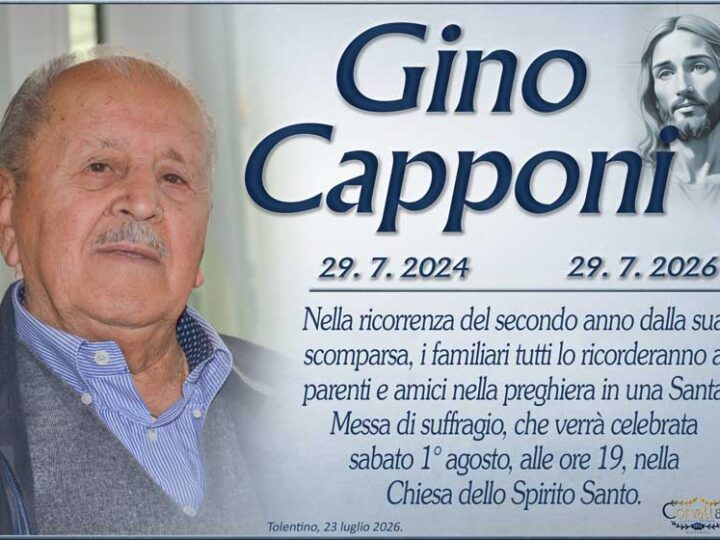 2° Anniversario: Gino Capponi