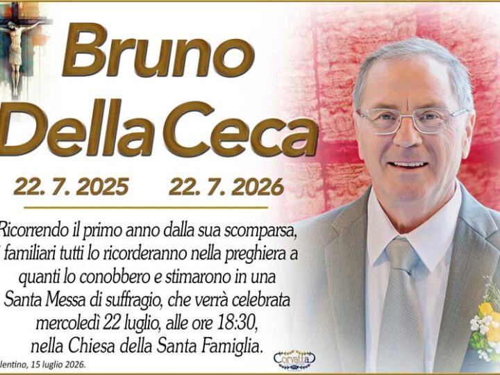 Anniversario: Bruno Della Ceca