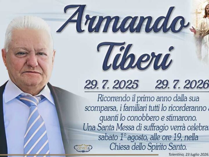 Anniversario: Armando Tiberi