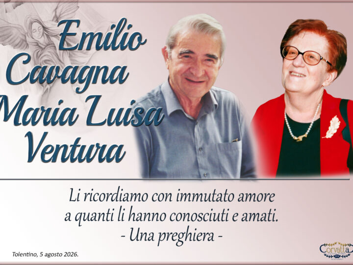 Anniversario: Emilio Cavagna e Maria Luisa Ventura
