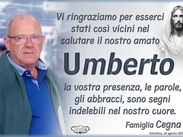Ringraziamento: Umberto Cegna