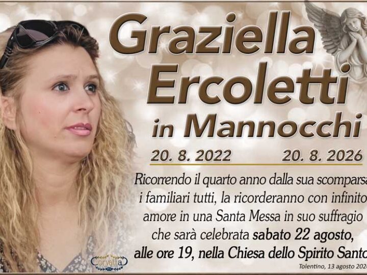 4° Anniversario: Graziella Ercoletti Mannocchi