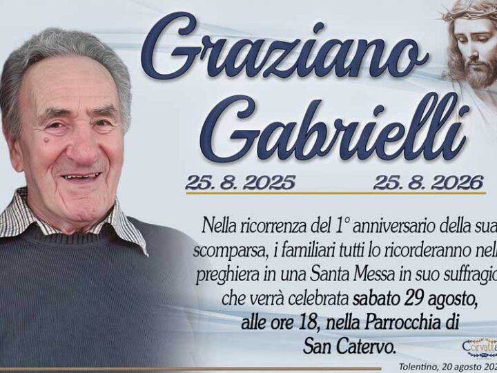 Anniversario: Gabrielli Graziano