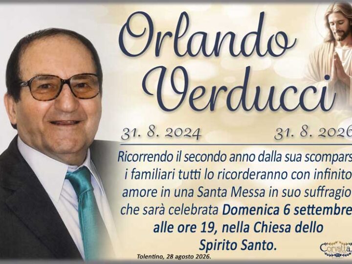 2° Anniversario: Orlando Verducci
