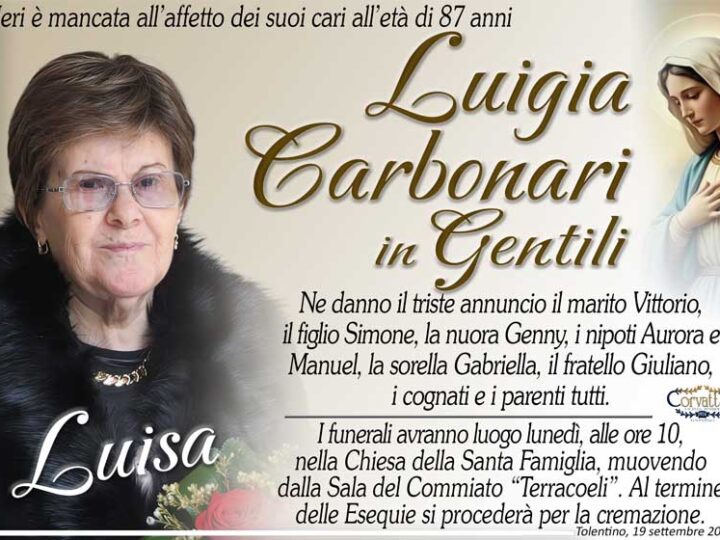 Carbonari Luigia “Luisa” Gentili