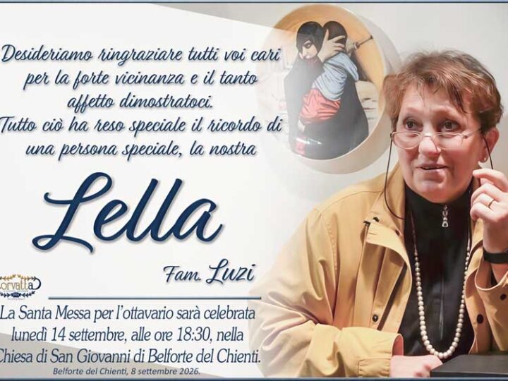 Ringraziamento: Graziella Crialesi Luzi