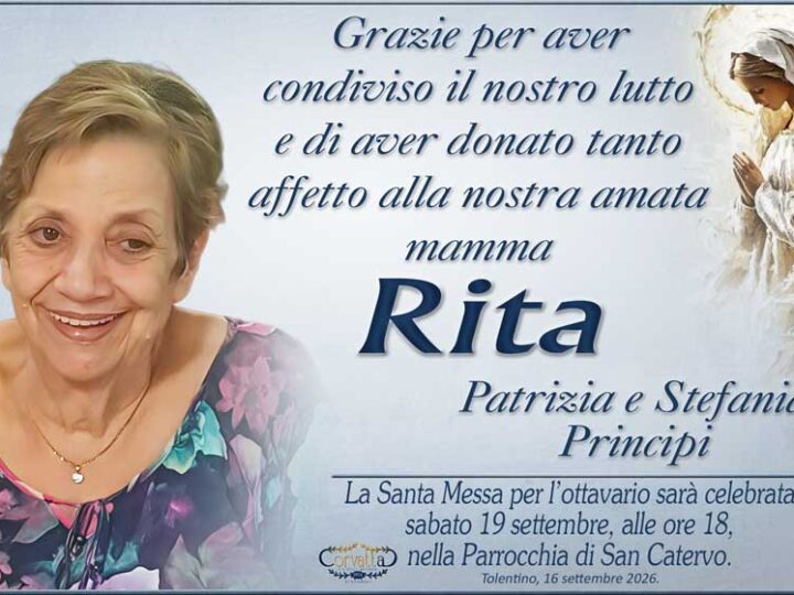 Ringraziamento: Rita Emili Principi
