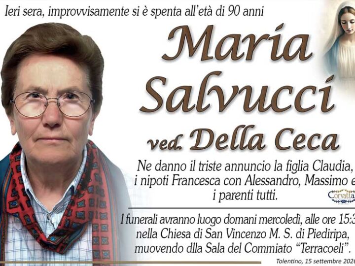 Salvucci Maria Della Ceca