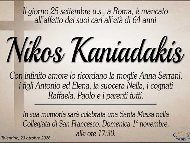 Kaniadakis Nikos