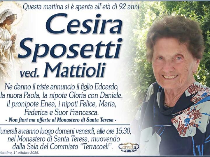 Sposetti Cesira Mattioli